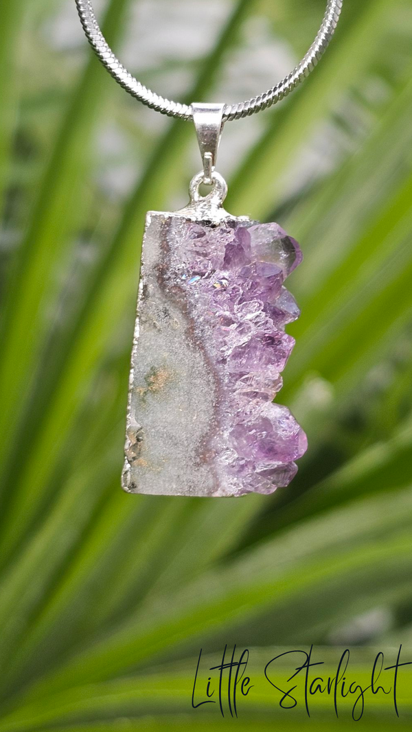 Agaat met Amethist hanger