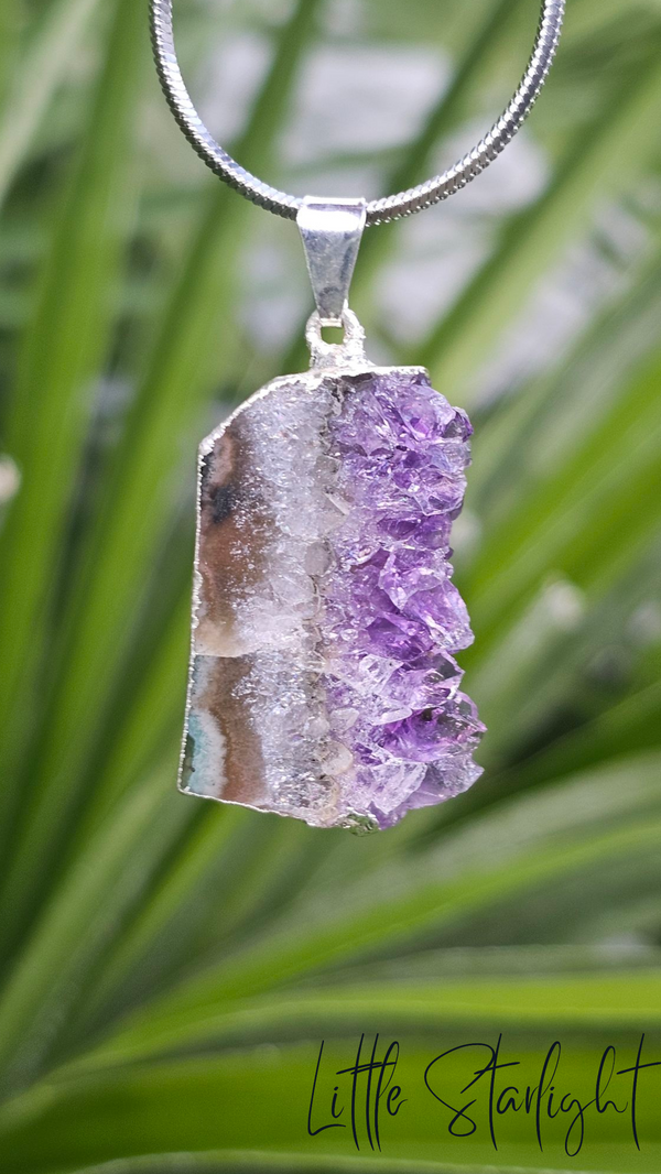 Agaat met Amethist hanger