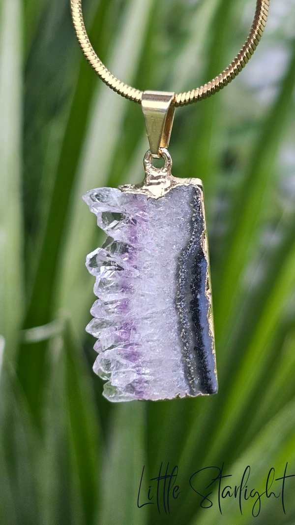 Agaat met Amethist hanger