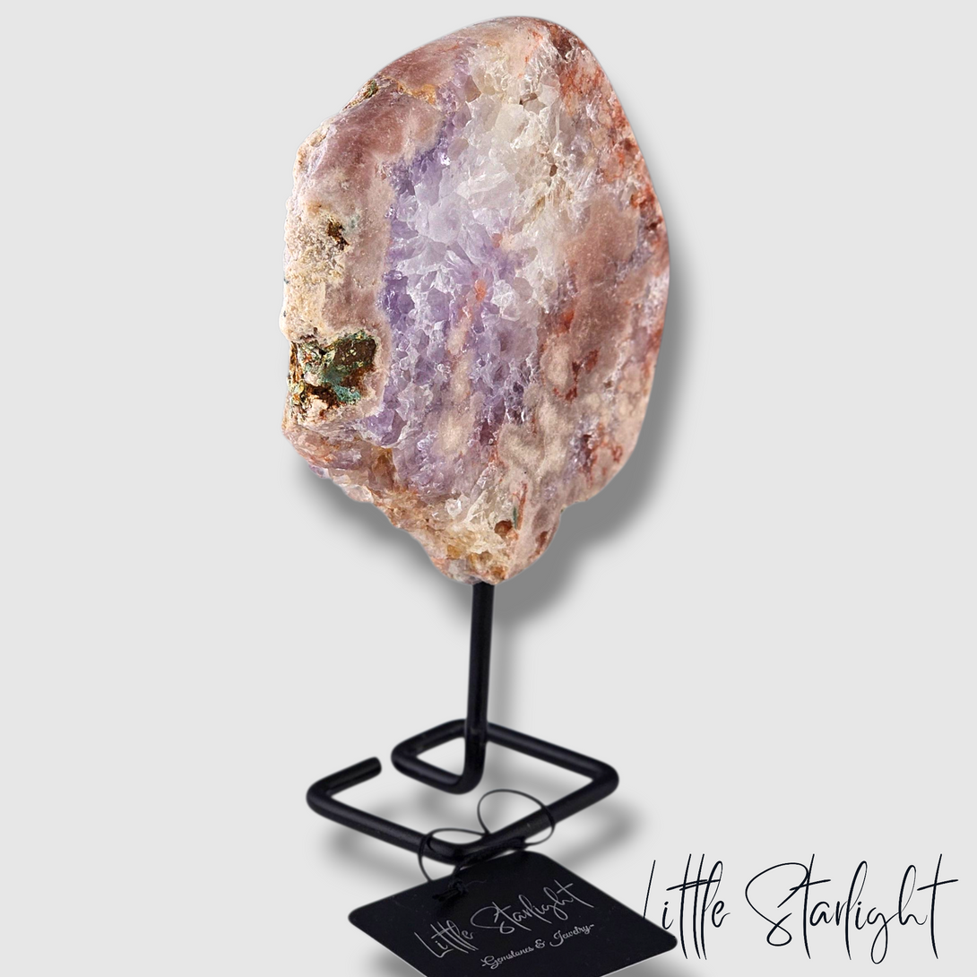 roze amethist op standaard 