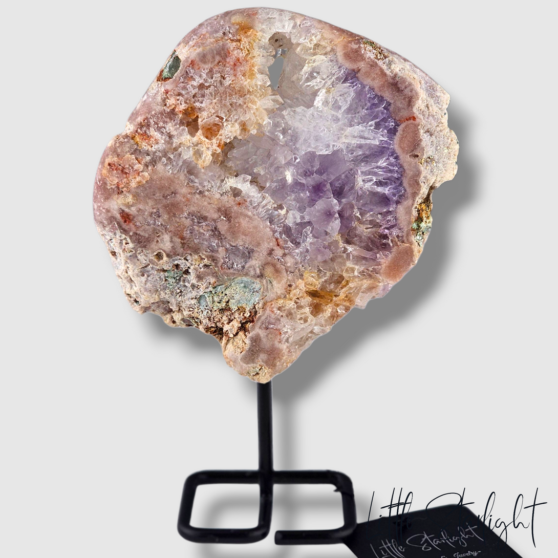 roze amethist op standaard 