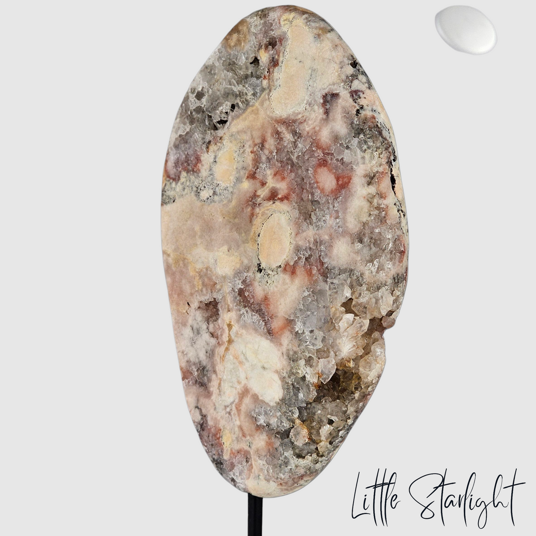 roze amethist op standaard 