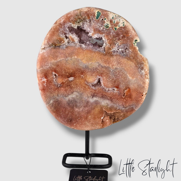 roze amethist op standaard 