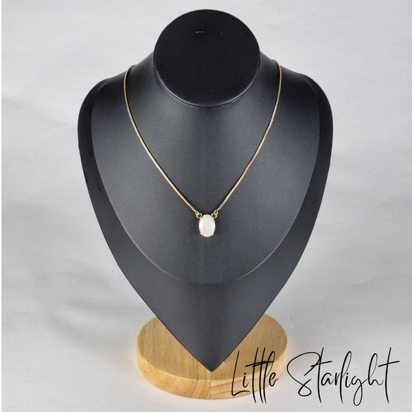 Witte kwarts ketting