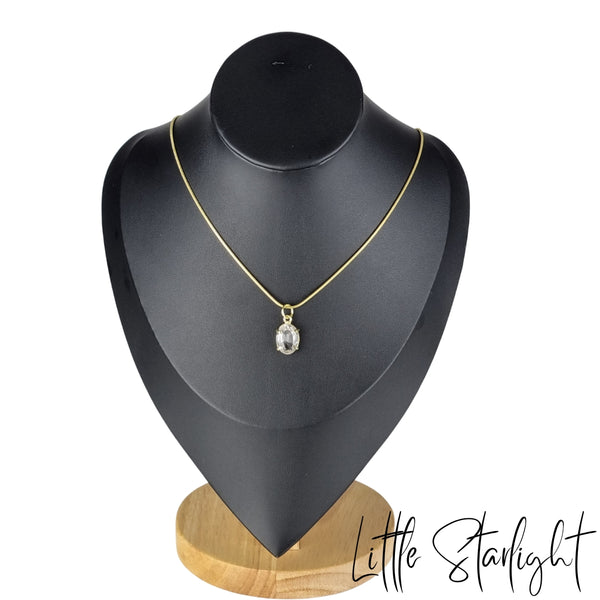 Bergkristal faceted hanger